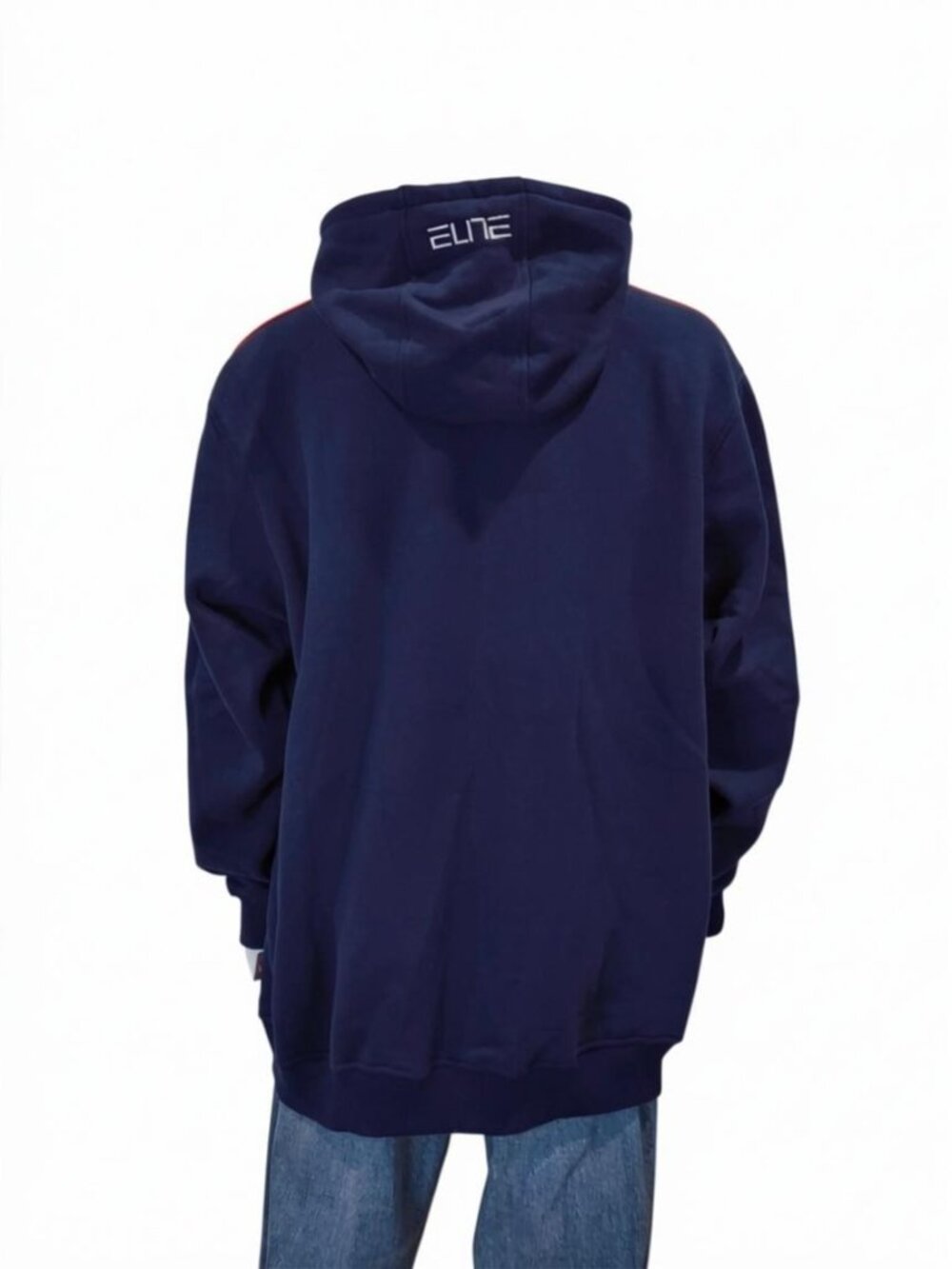 NIKE Team Illinois Basketball Hoodie Vintage Fighting Illini Navy Blue Orange XL - Picture 5 of 12